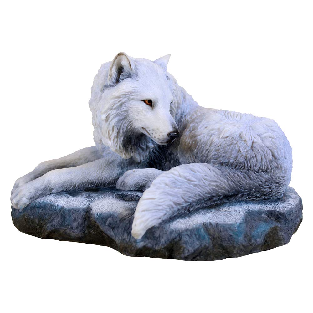 Guardian of the North Wolf Figurine by Lisa Parker Snowy Ornament 19.5cm