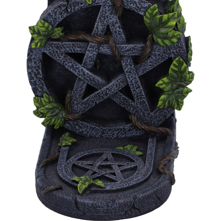 Aged Pentagram Wiccan Incense Burner 20.5cm