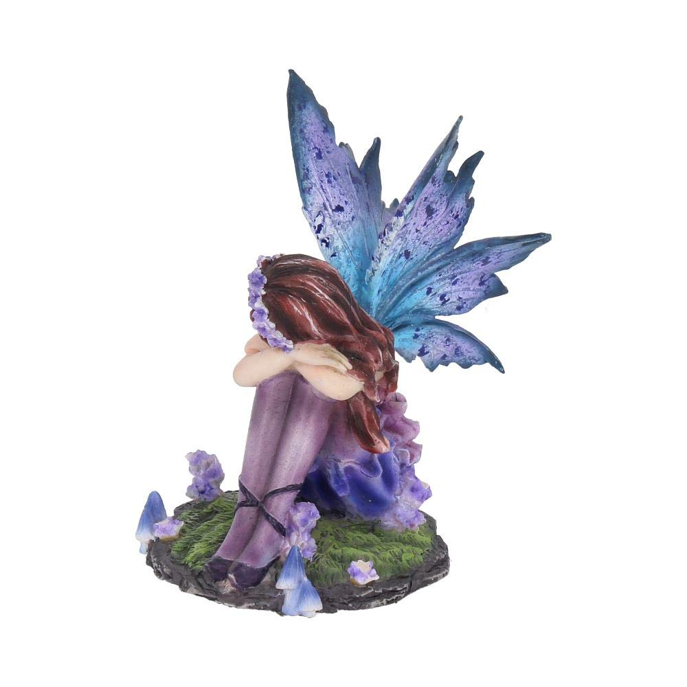 Akina Figurine Purple Blue Floral Fairy Ornament 10cm