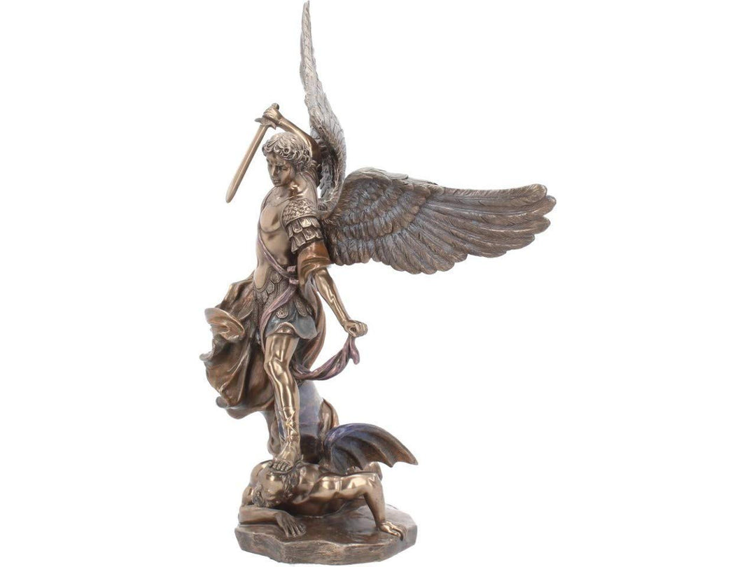 Bronzed Archangel Michael The Religious Warrior 37cm