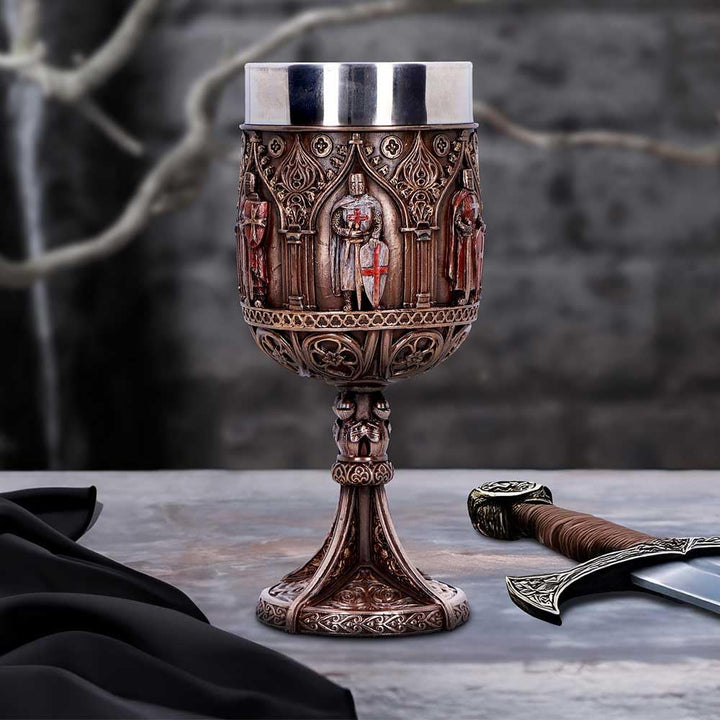 Knights Templar Goblet a Majestic Tribute to History 18cm