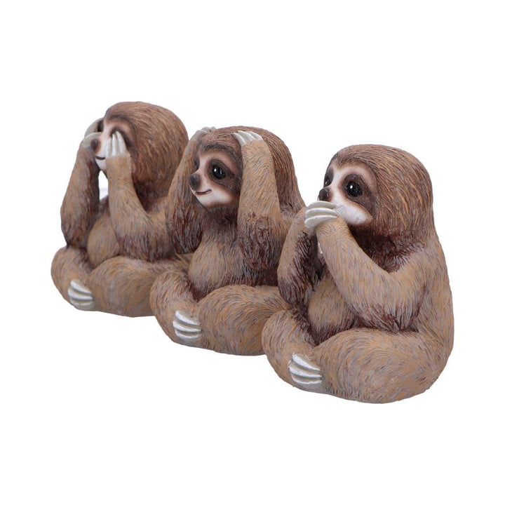 Three Wise Sloths Figurines by Nemesis Now 8cm