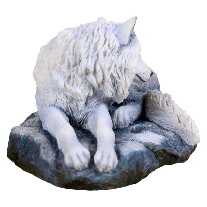 Guardian of the North Wolf Figurine by Lisa Parker Snowy Ornament 19.5cm