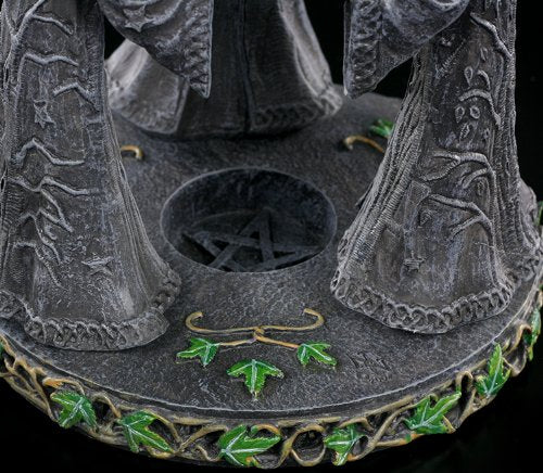 Pagan Magik Circle Triple Moon Oil Burner 16cm