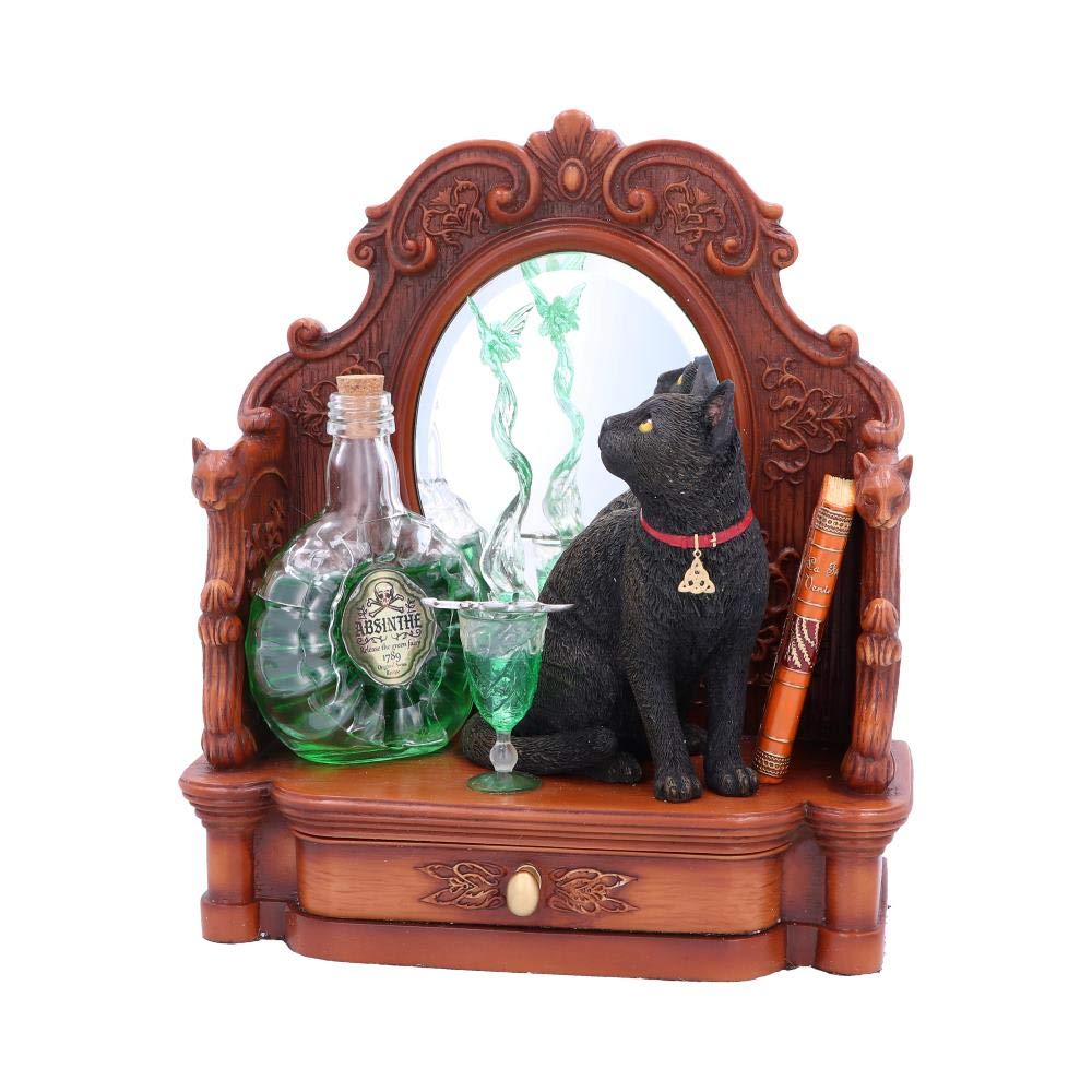 Lisa Parker Absinthe Cat and Green Fairy Figurine 21.5cm