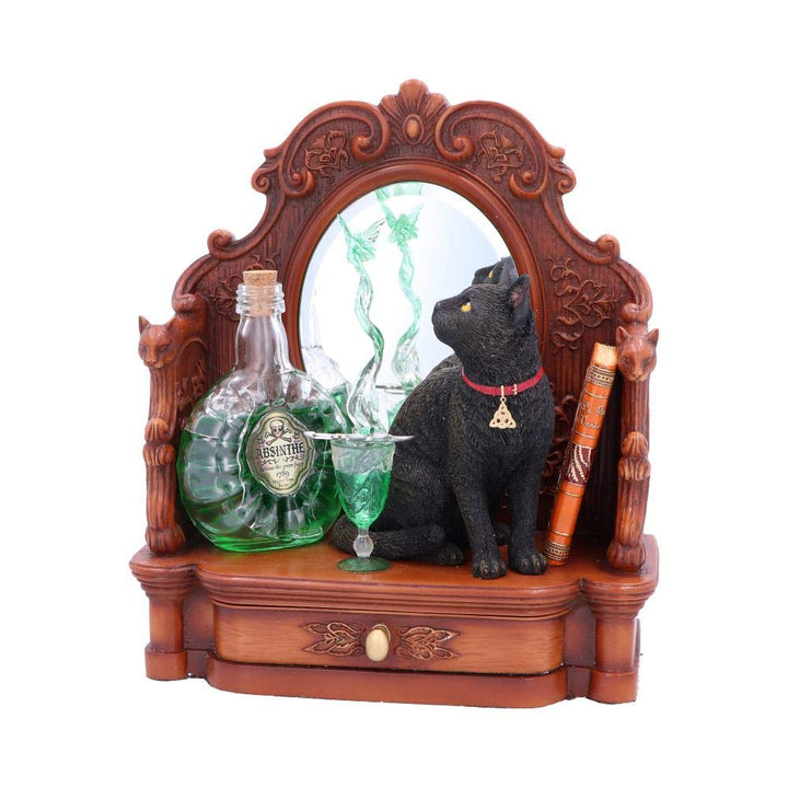 Lisa Parker Absinthe Cat and Green Fairy Figurine 21.5cm