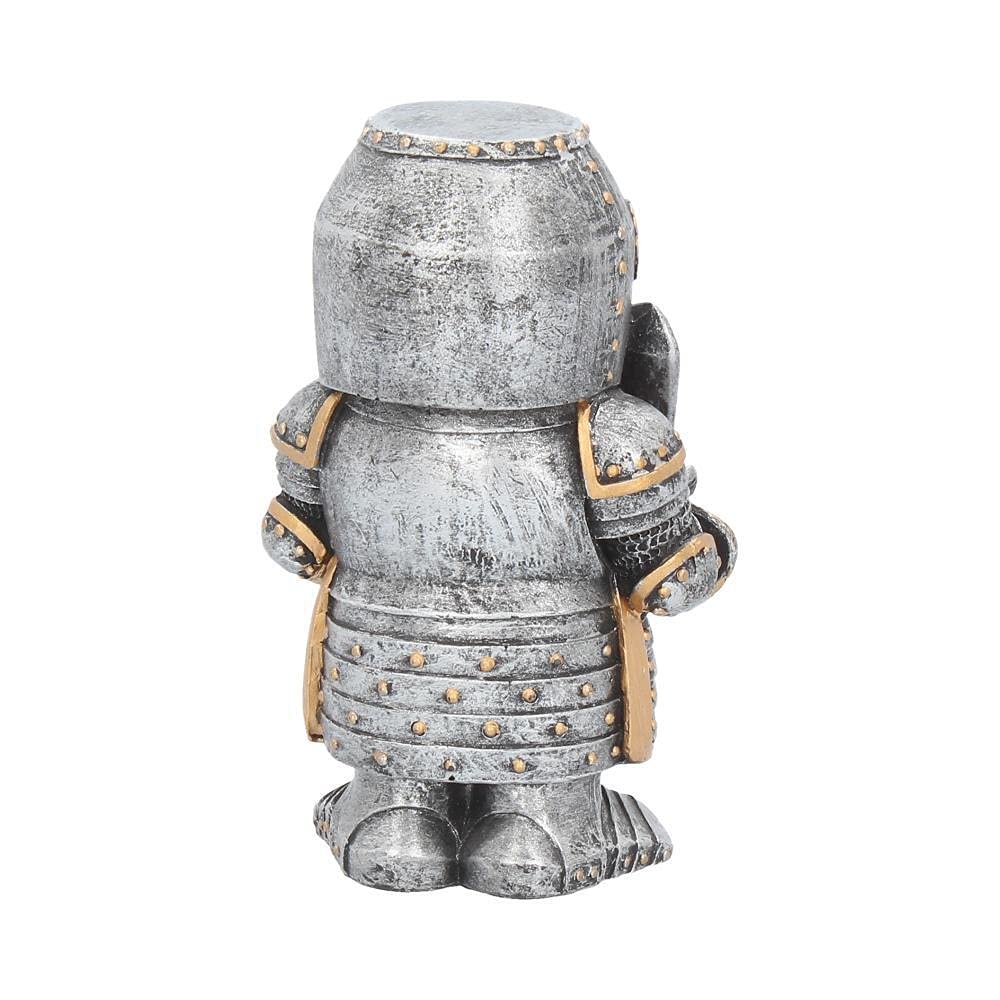 Silver knight Sir Defendalot figurine 11cm