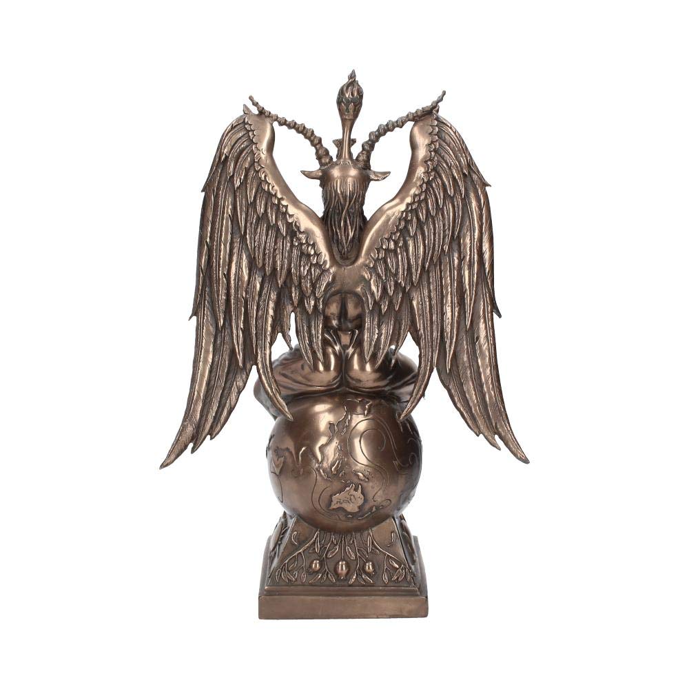 Bronzed Baphomet Occult Sabatic Goat Large Figurine 38cm Bronze