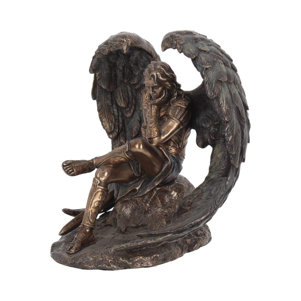 Bronzed Lucifer The Fallen Angel Religious Figurine 16.5cm