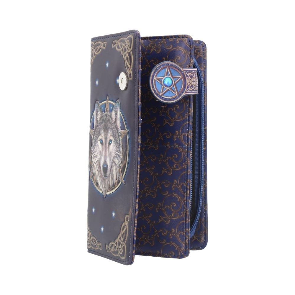 Lisa Parker Wild One Wolf Embossed Purse Wallet LP 18.5cm