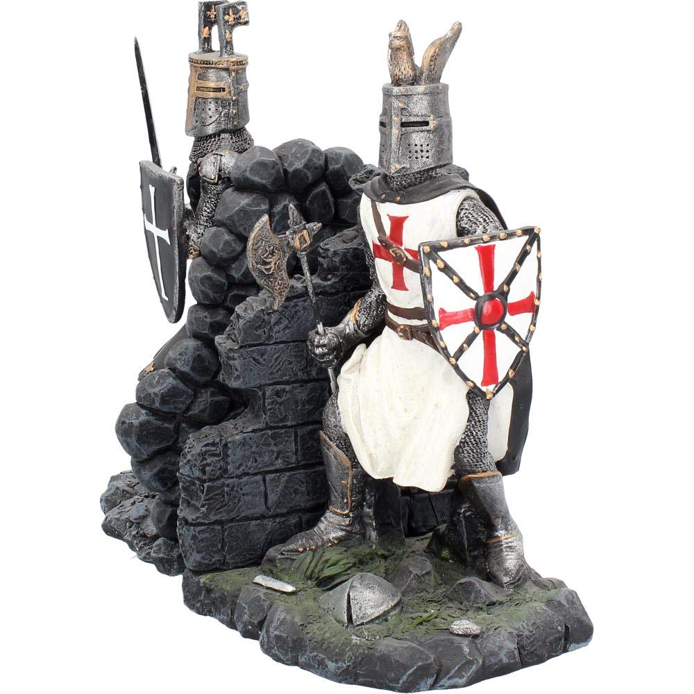 The Duel Bookends Historical Crusader Ornament Figurines 19cm