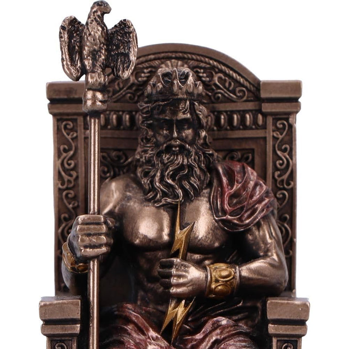 Zeus God of the Sky Mini Bronze Figurine 8.5cm