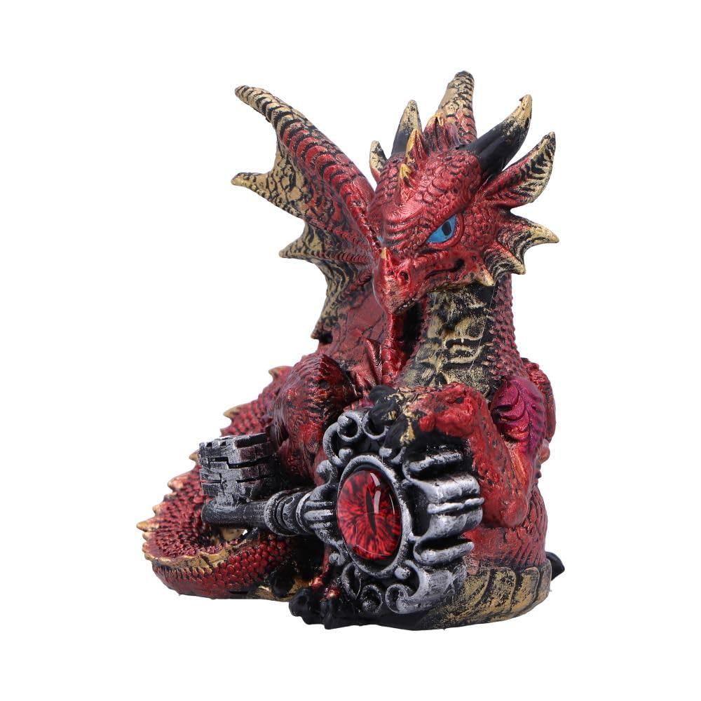 Keeper of the Key Red a Dragon Guardian Figurine 9cm