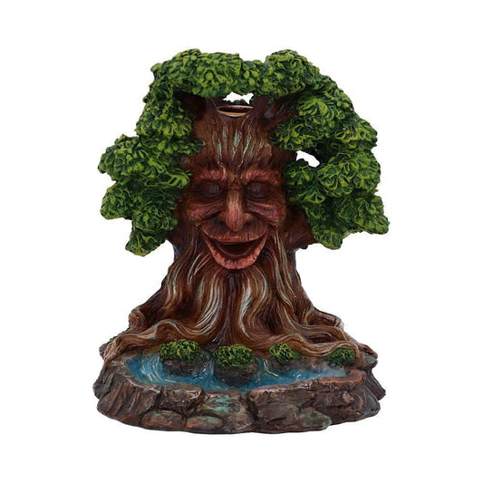 Elder Ember Tree Spirit Green Man Backflow Incense Burner 15.5cm 2