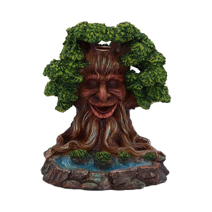 Elder Ember Tree Spirit Green Man Backflow Incense Burner 15.5cm