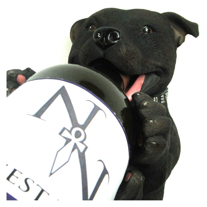 Staffordshire Bull Terrier Dog Guzzler Wine Bottle Holder Guzzlers 25cm