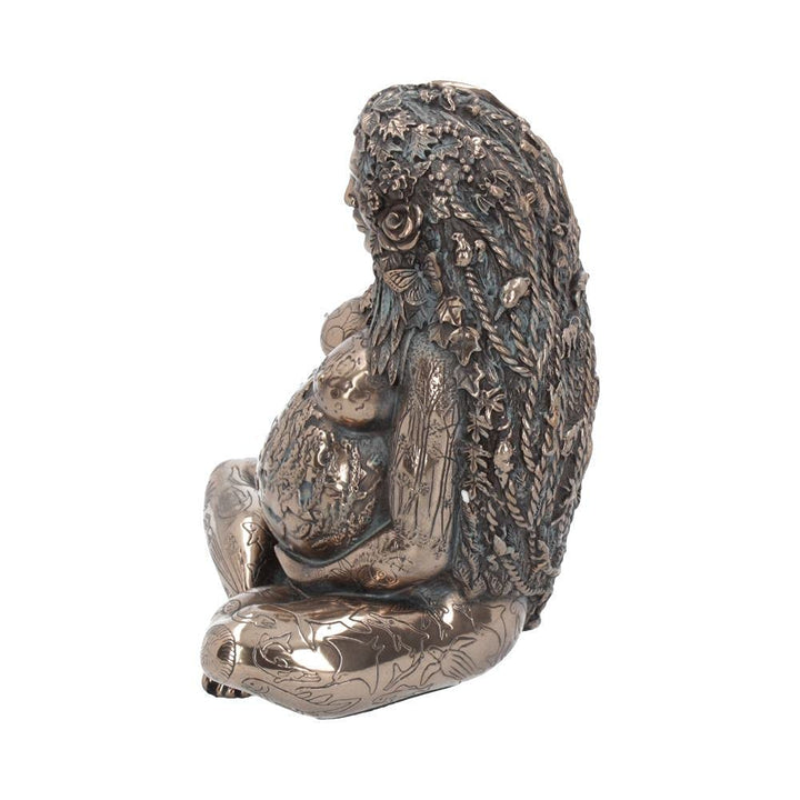 Mother Earth Bronze Finished Gaia Figure by Oberon Zell 17.5cm