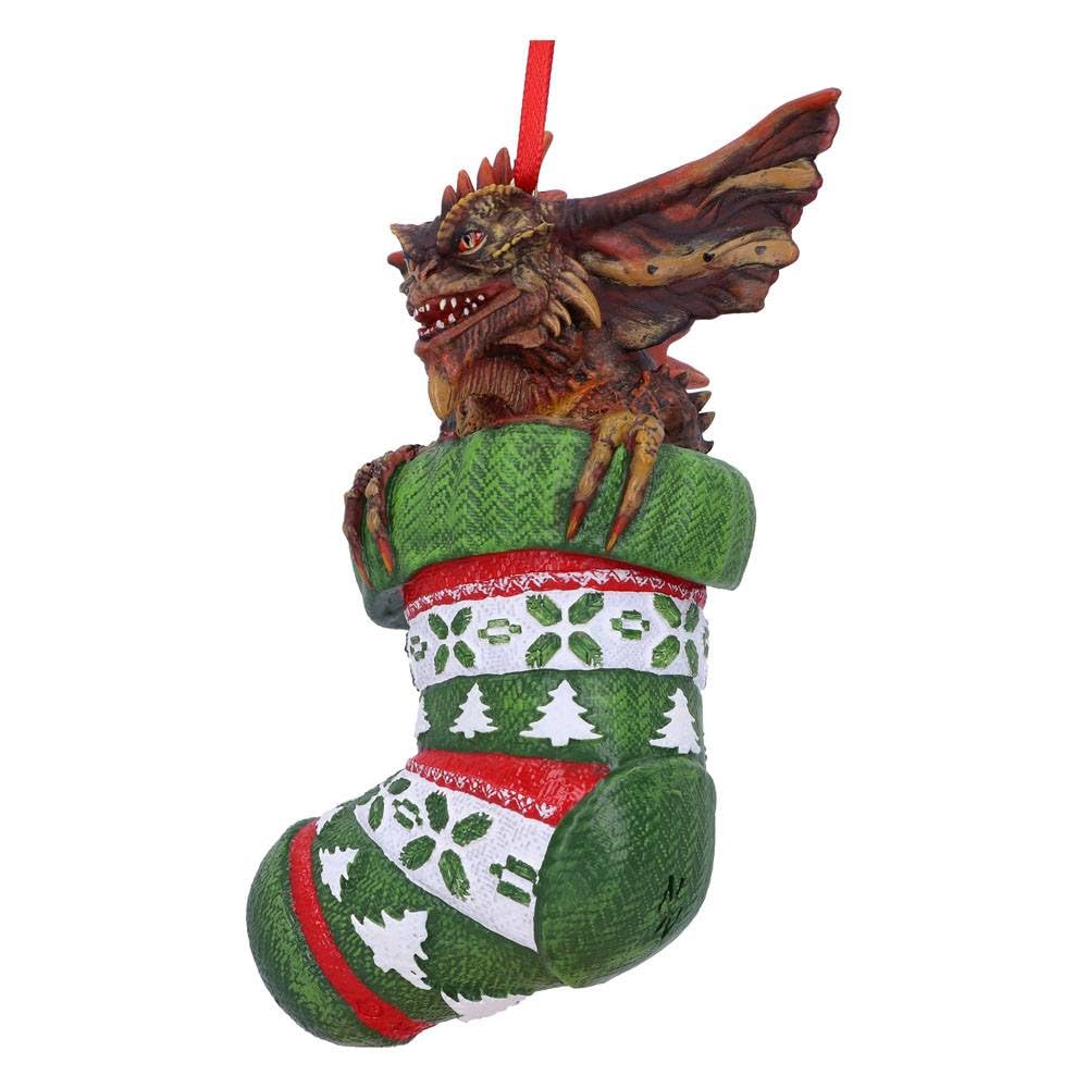 Gremlins Mohawk in Stocking Hanging Festive Decorative Ornament 12cm