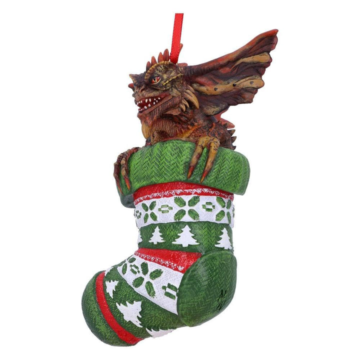 Gremlins Mohawk in Stocking Hanging Festive Decorative Ornament 12cm