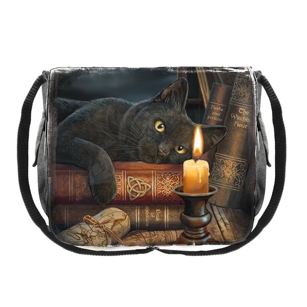Witching Hour Cat Messenger Bag by Lisa Parker LP 40cm