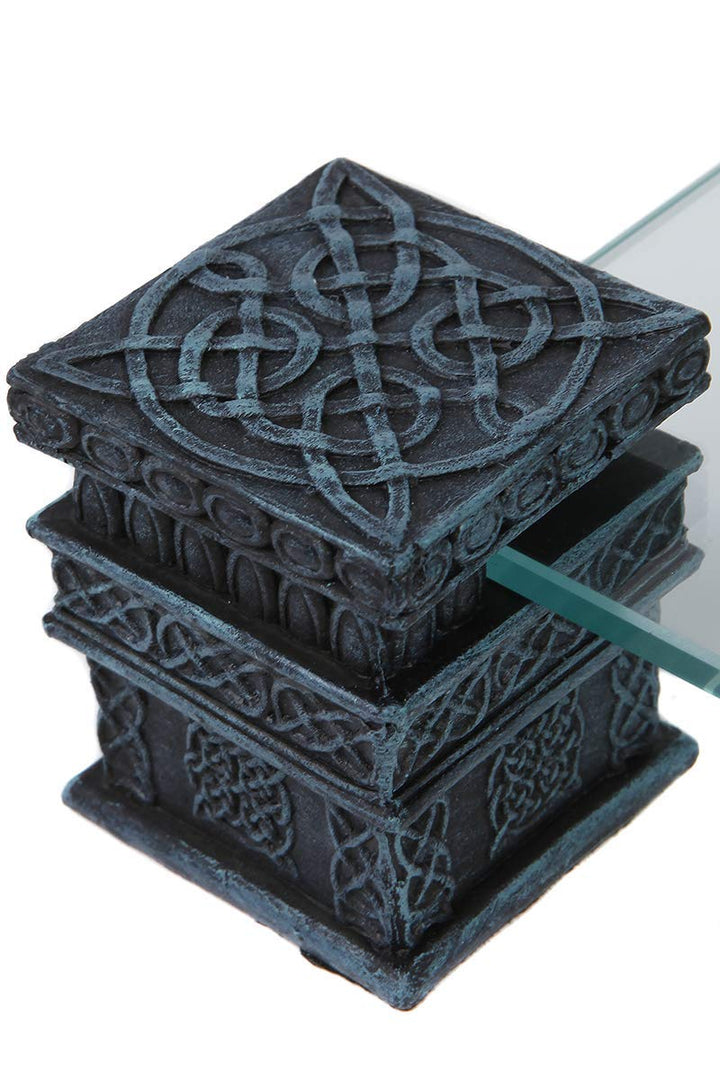 Raised Fantasy Dragon Chess Set with Corner Towers 43cm