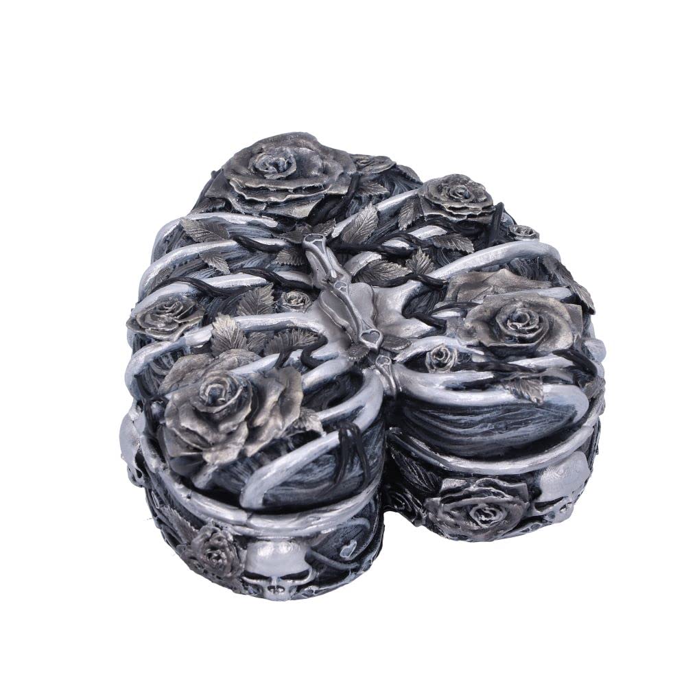 Gothic Caged Heart Box 10.5cm