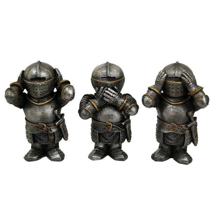 Three Wise Knights Figurine Knight Ornaments 8.8cm