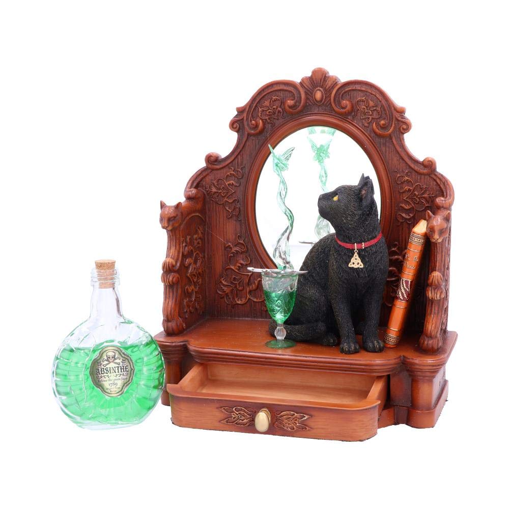 Lisa Parker Absinthe Cat and Green Fairy Figurine 21.5cm