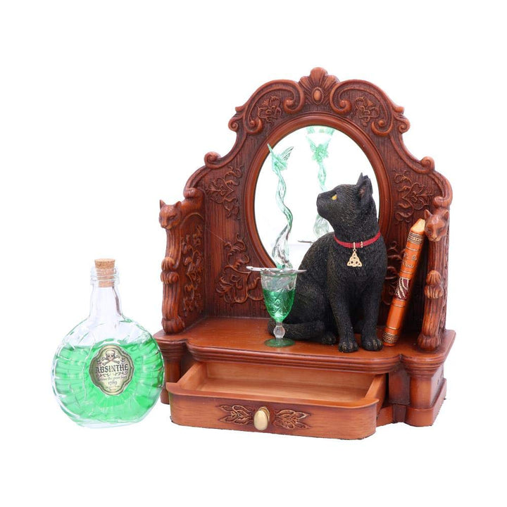 Lisa Parker Absinthe Cat and Green Fairy Figurine 21.5cm