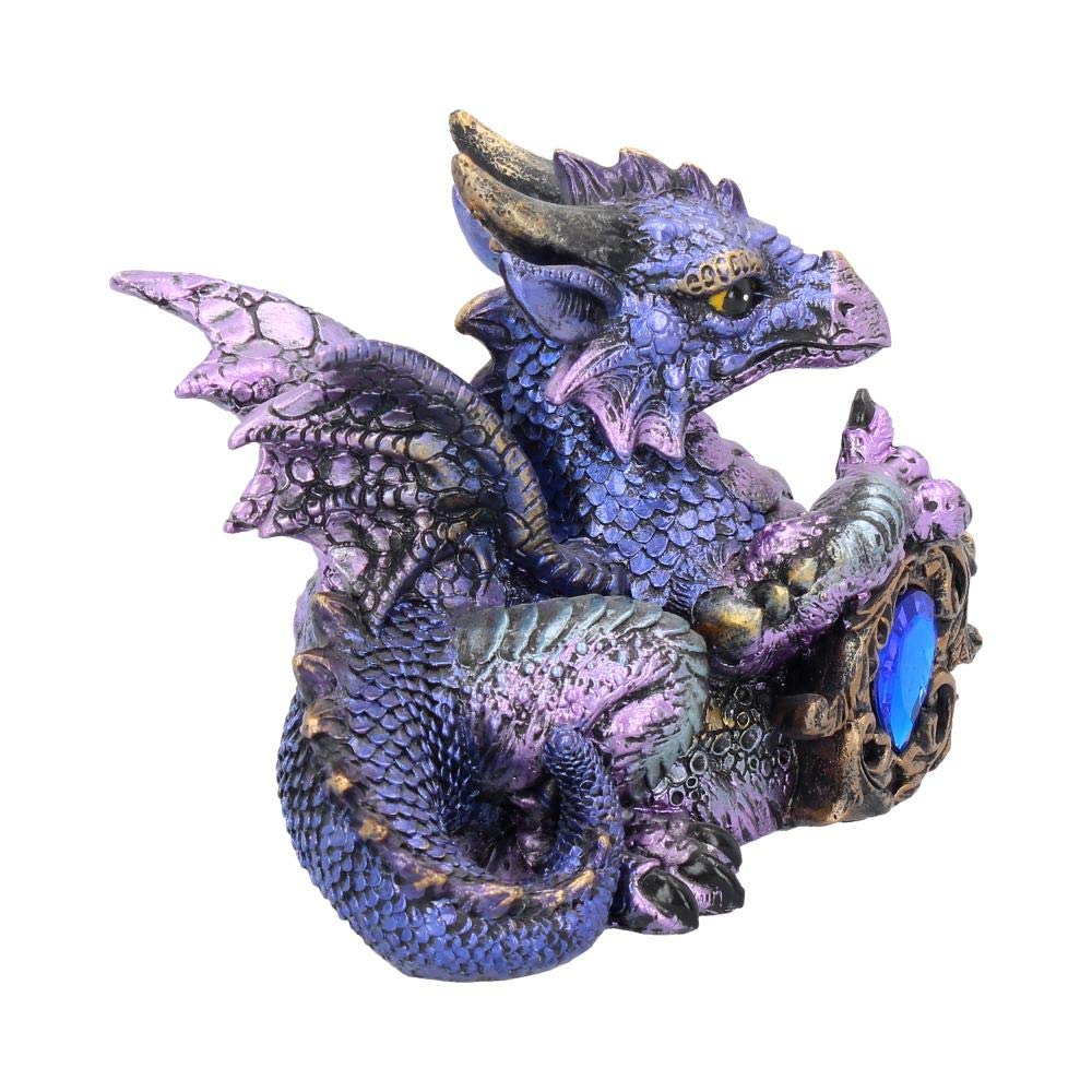 Tyrian Metallic Dragon Figurine 13cm 6