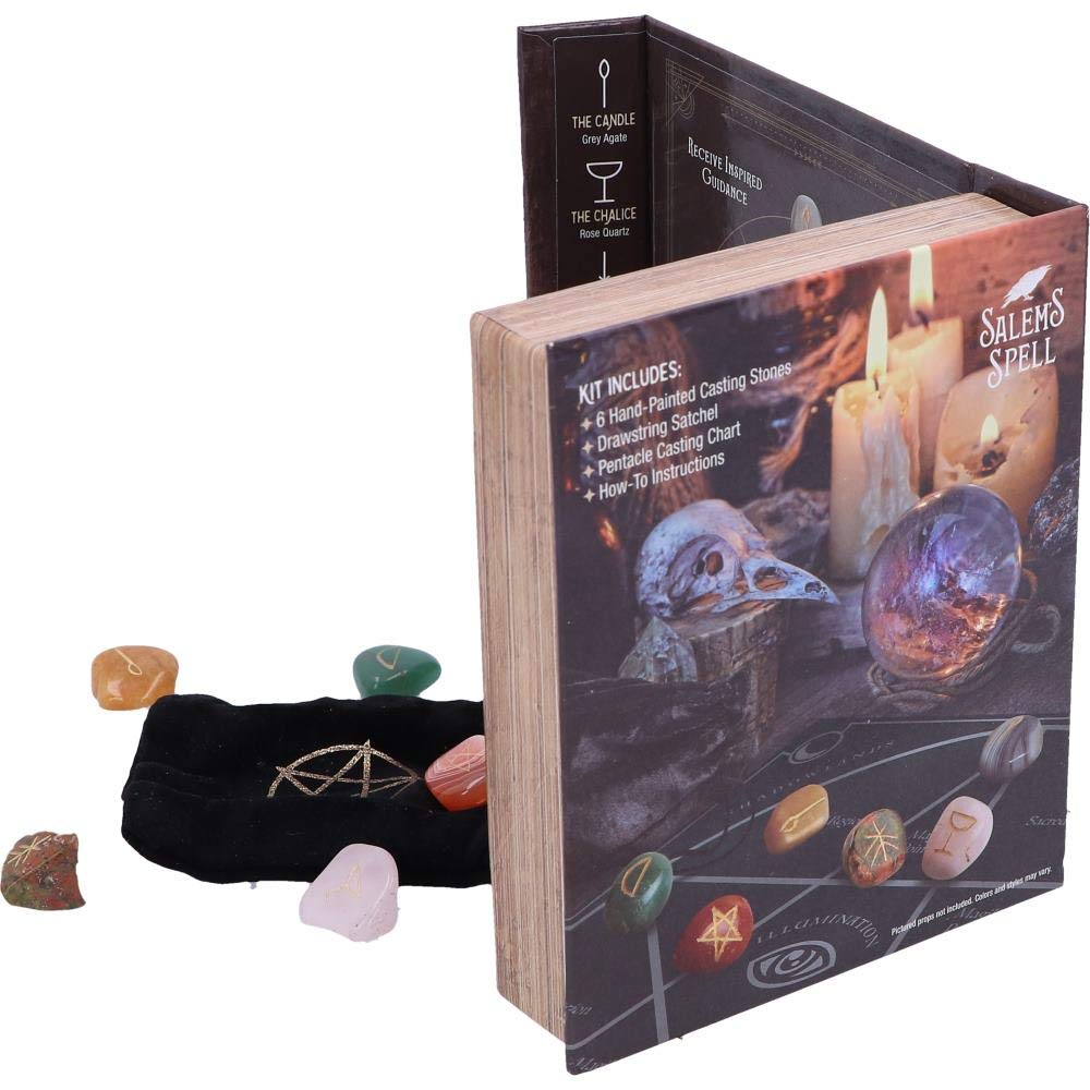 Salems Spell Kit Set of Six Witches Wellness Stones in Decorated Box Salems