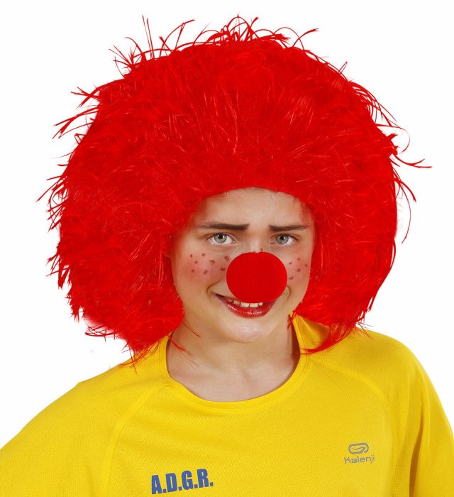 Cartoon Wig Red - In Polybag