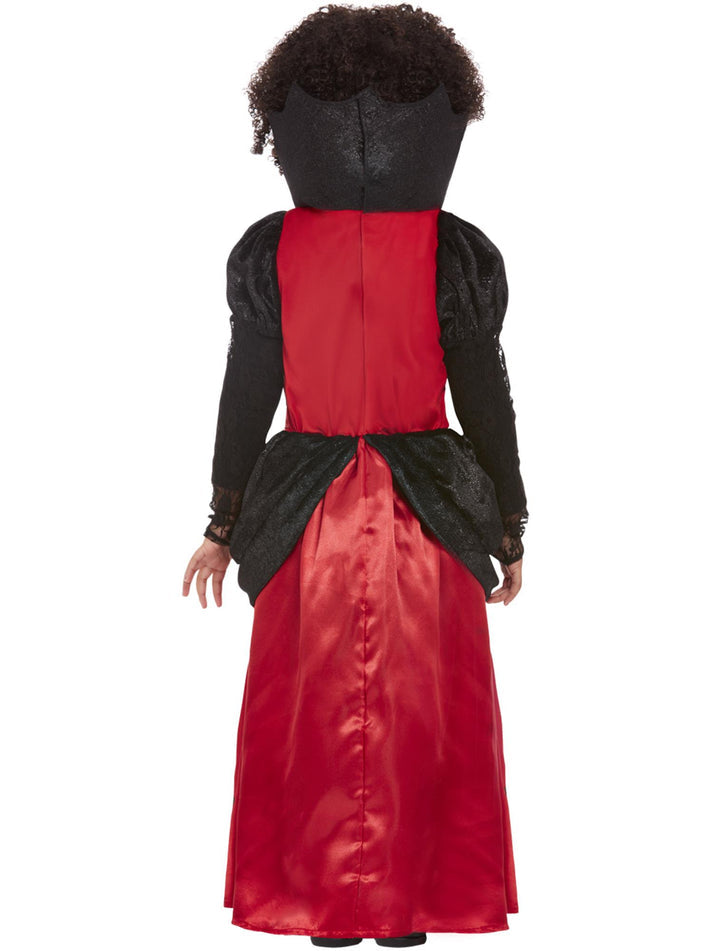 Toddler Vampire Costume Red and Black Long Dress