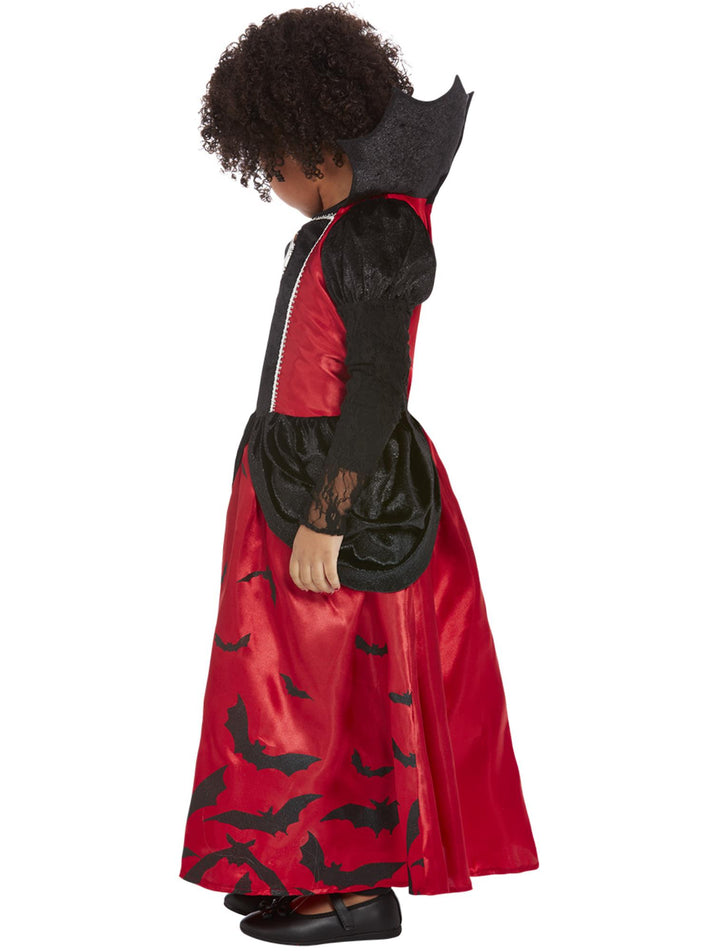 Toddler Vampire Costume Red and Black Long Dress