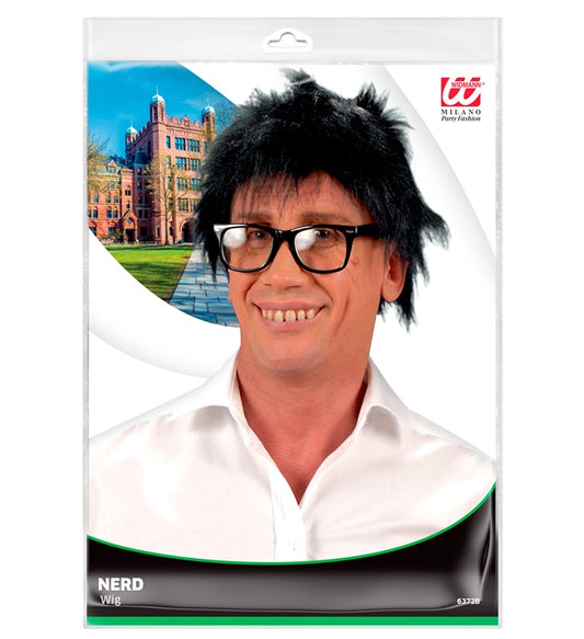 Black Plush Wig In Polybag