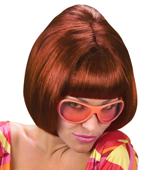 Burgundy 70S Party Girl Wig In Polybag
