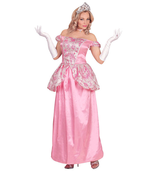 Charming Princess Dress With Crinoline Underskirt, Gloves, Choker, Tiara