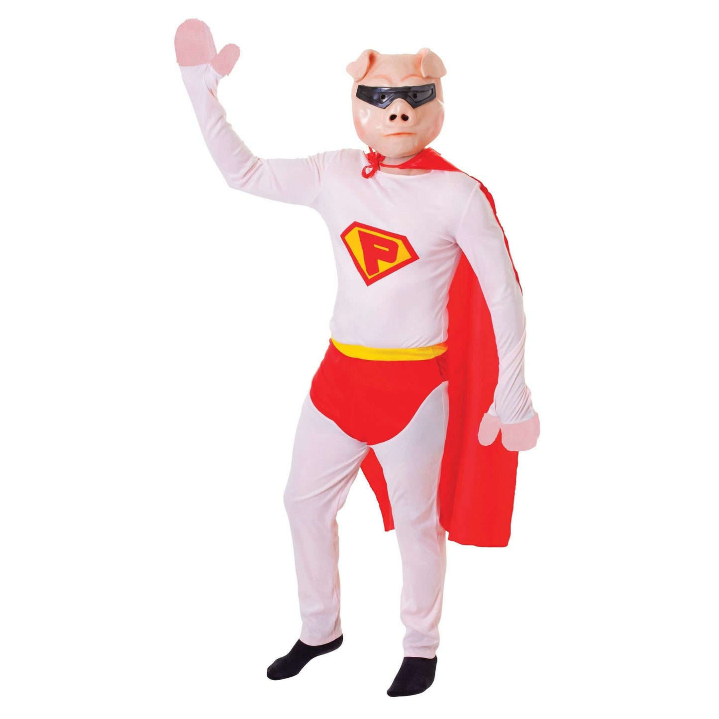 Mens Super Pig + Mask Adult Costume Male Chest Size 44" Halloween 1