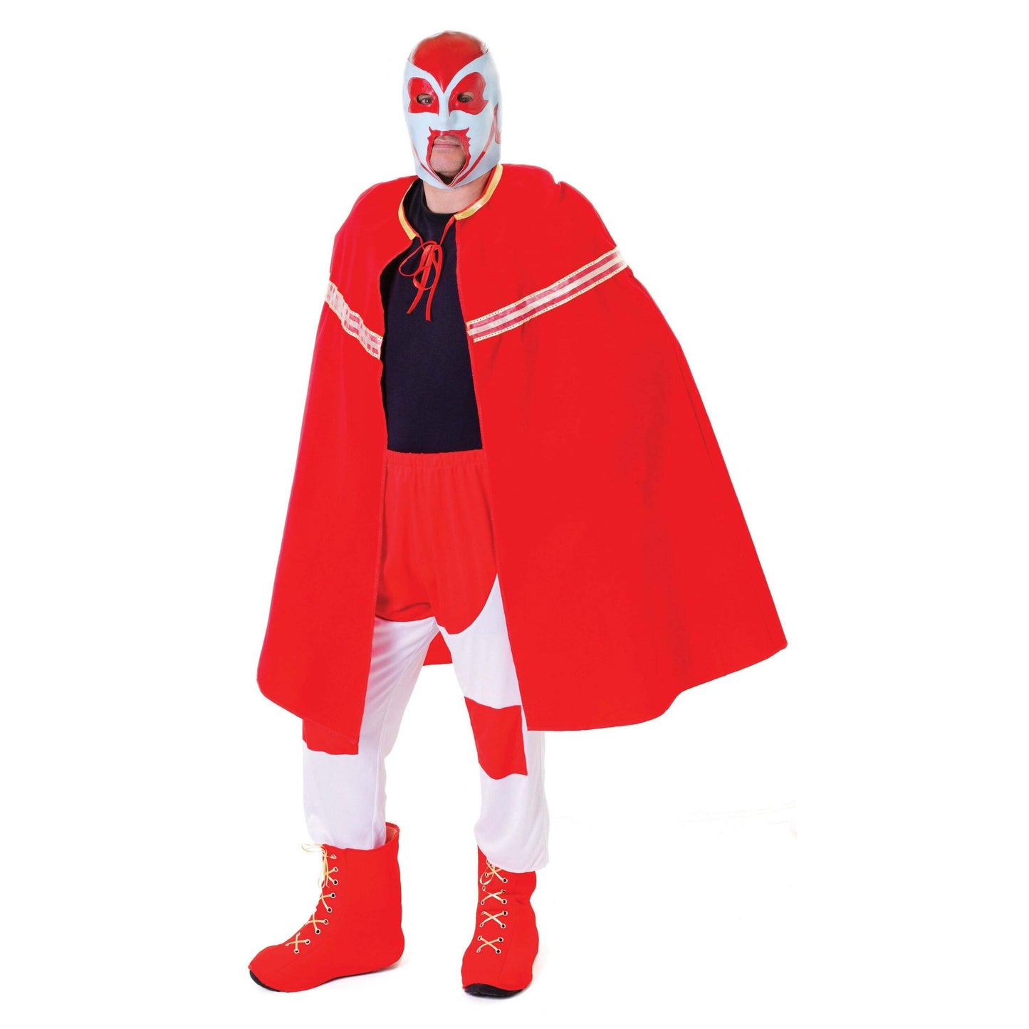 Mens Wrestler + Mask Adult Costume Male Halloween 1
