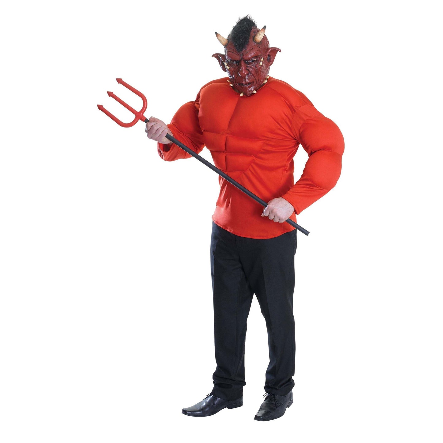Mens Devil Costume Padded Top Adult Male Halloween 1