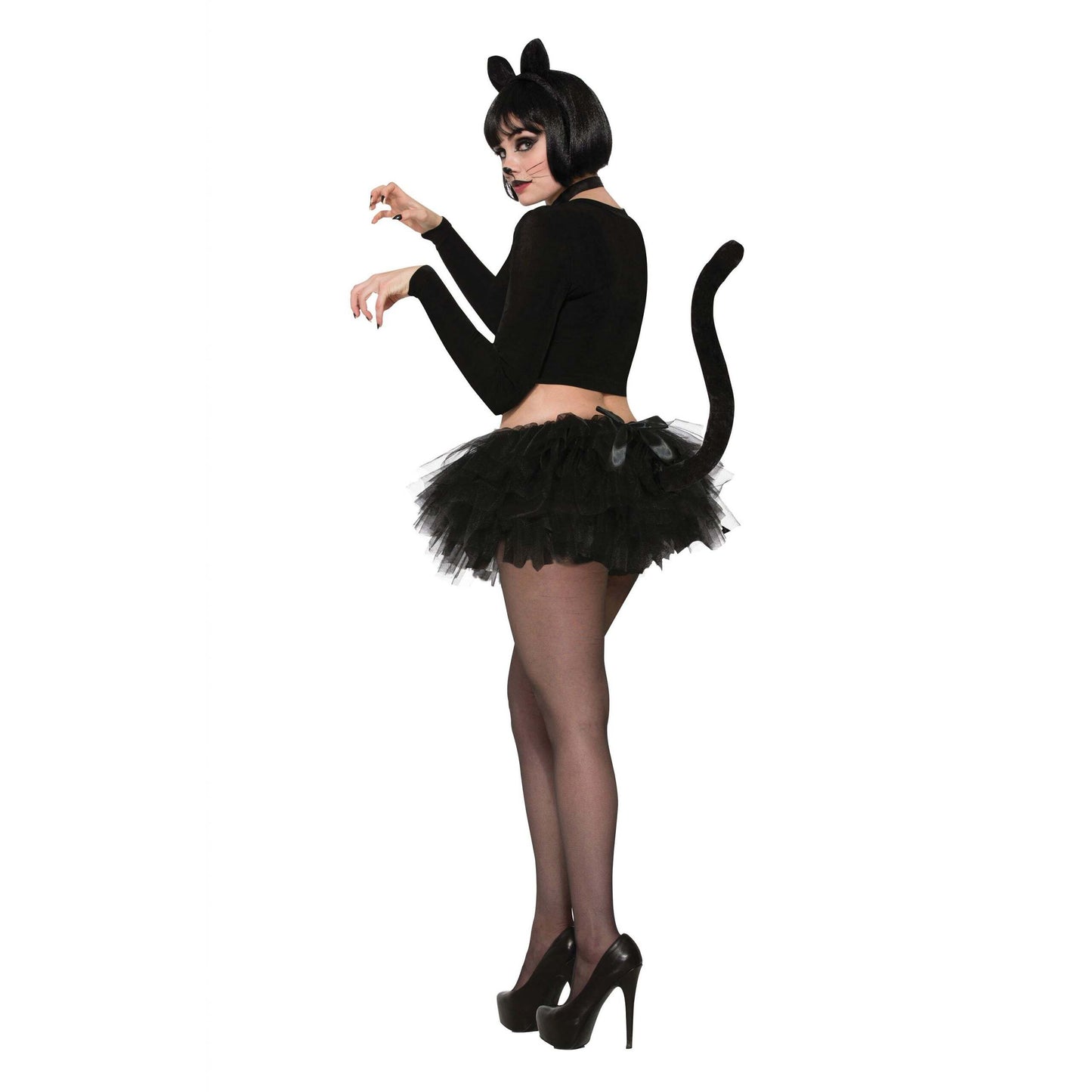 Cat Tutu Black With Tail Adult Costume Female 1