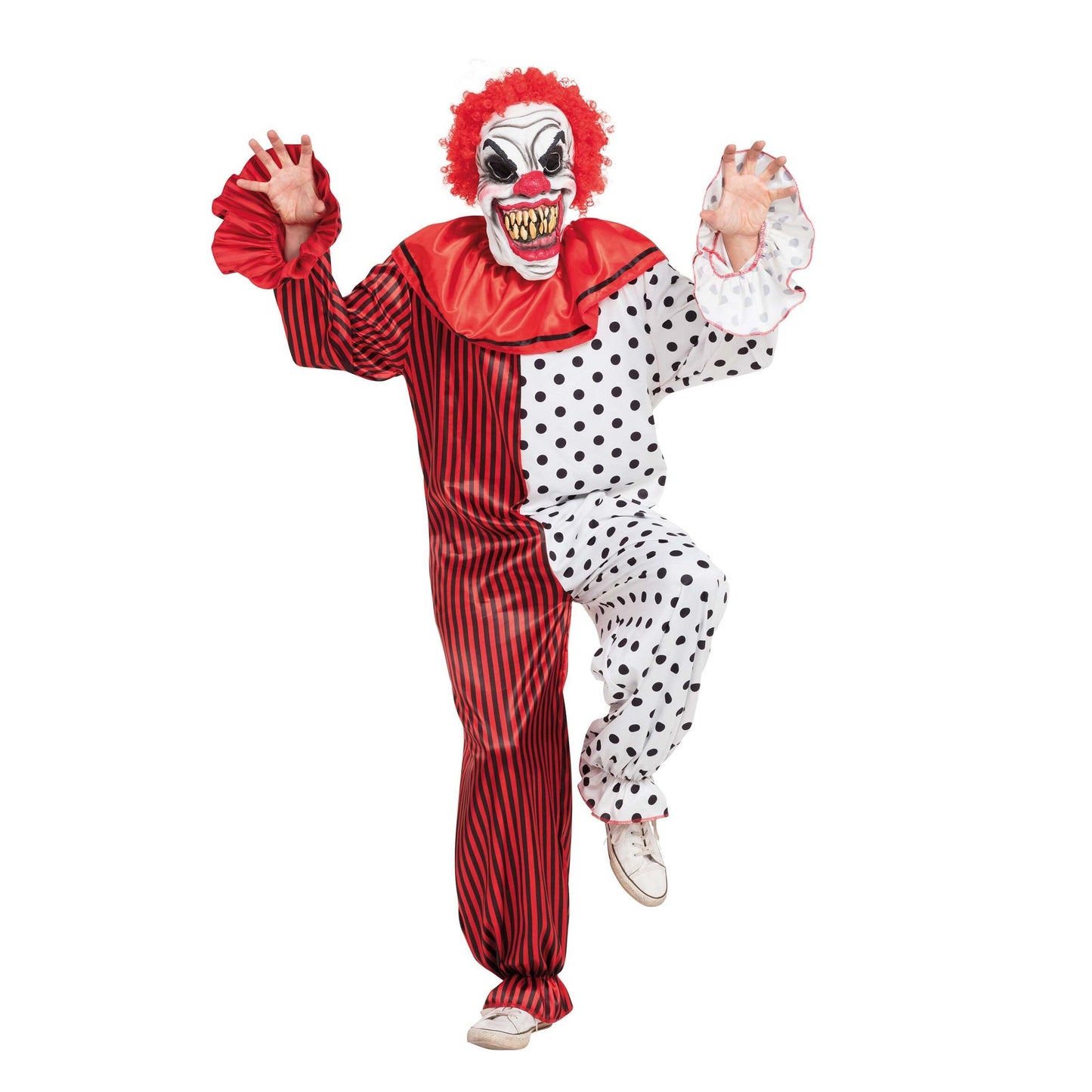 Horror Clown Costume Adult Chest Size 44" 1
