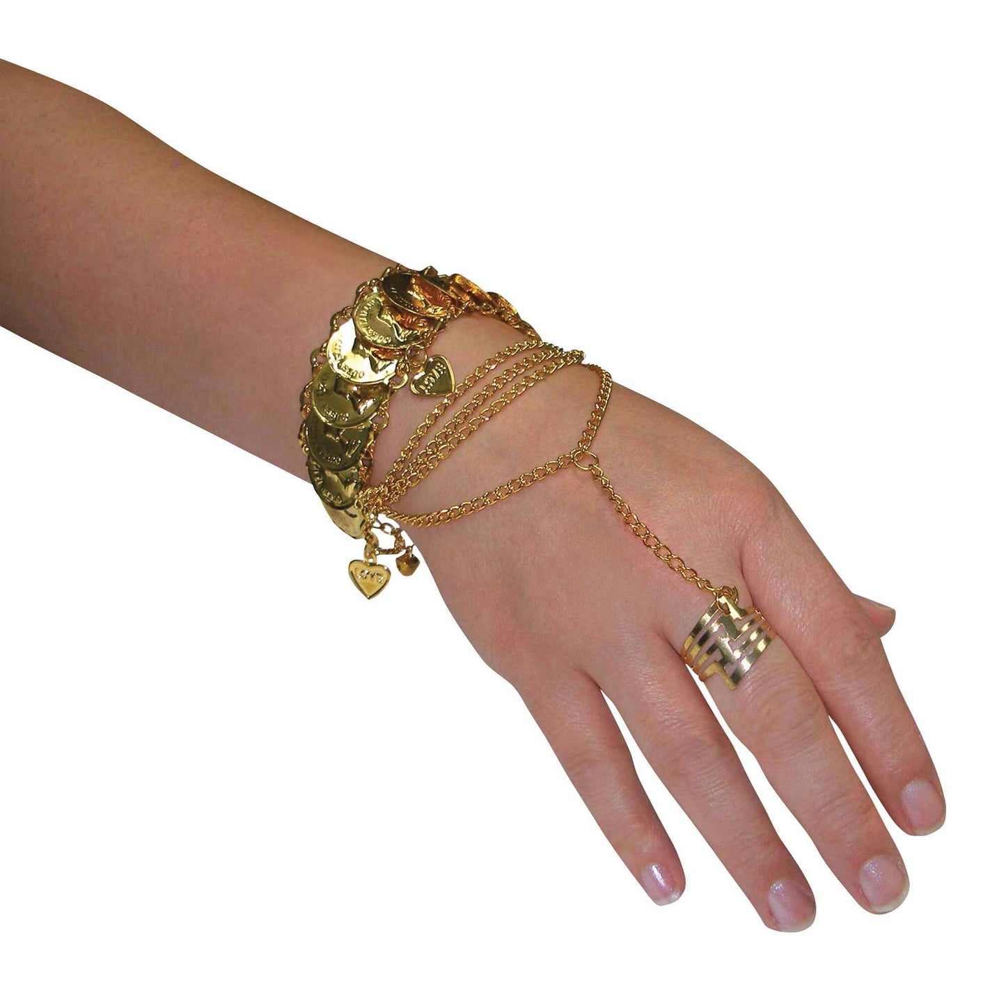 Womens Hand Jewellery Desert Princess Costume Accessories Female Halloween 1