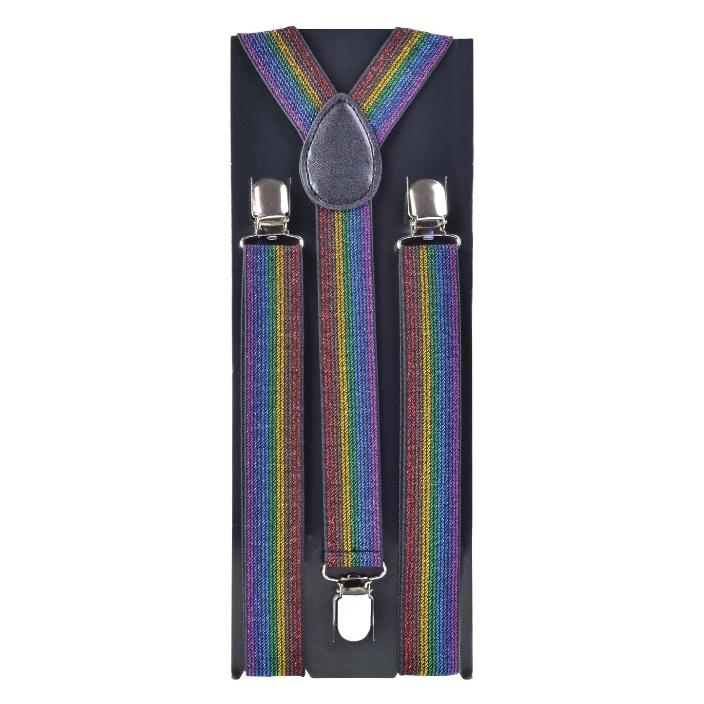 Braces Rainbow Shimmer Material Costume Accessories Unisex 1
