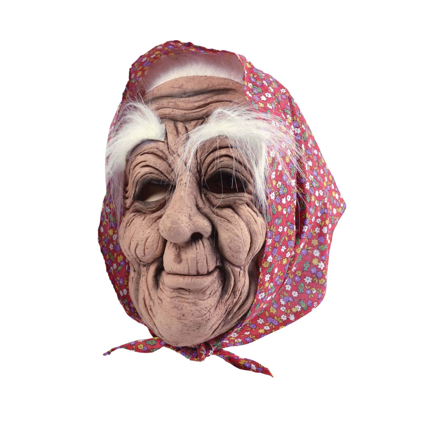 Old Woman with Gypsy Headscarf Rubber Mask 1