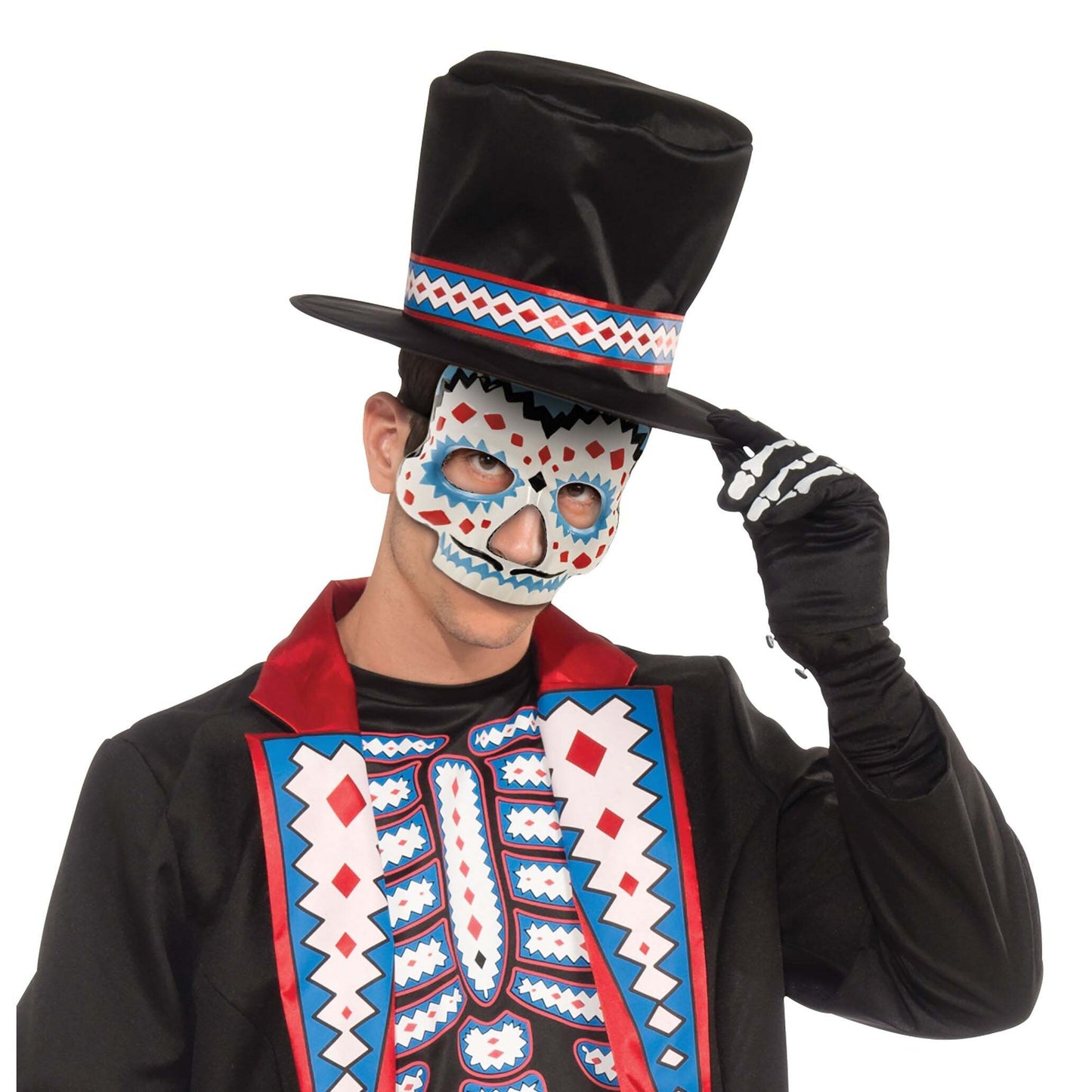Day Of The Dead Mask Male With Elastic Eye Masks 1