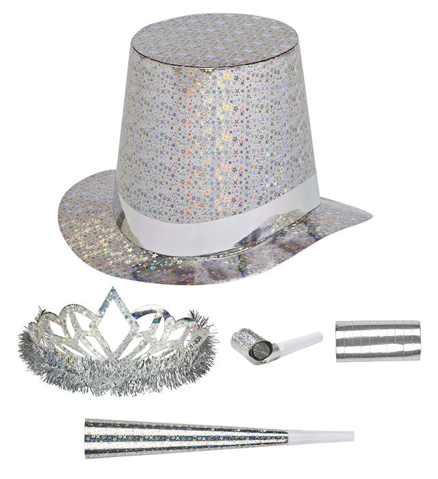 Holographic Diamond Las Vegas Party Kit