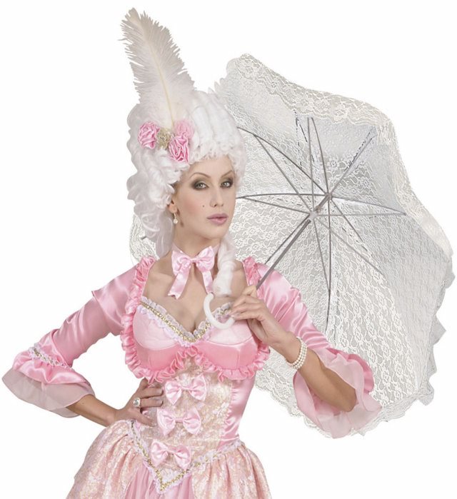 White Lace Parasol Ø 83 Cm