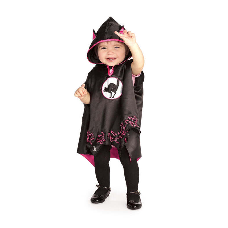 Black Cat Cape Rubies Costume 1