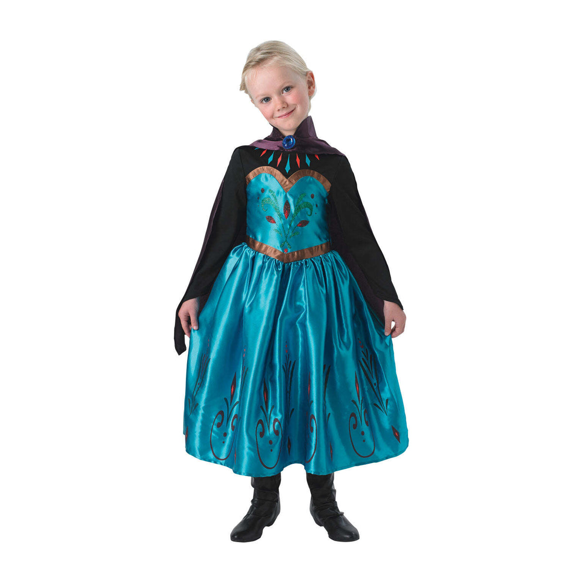 Elsa Coronation Childrens Blue Frozen Costume 1